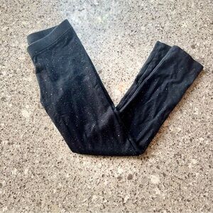 Cat & Jack Black Leggings with Glitter Accents
